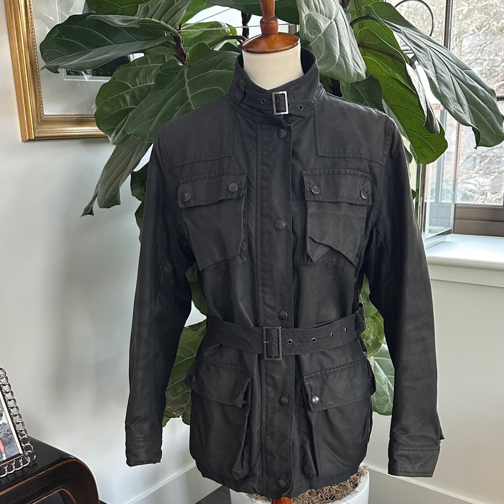 Burberry Waxed Cotton Utility Jacket Women's M